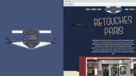 Création site internet Retouche Paris Pressing Zelda Rue Mandar