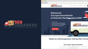 Création site internet Débarras Enlèvement Encombrants Seb-Débarras 17 Charente-Maritime