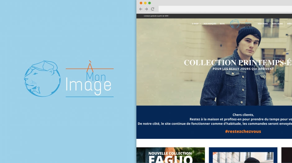 Création site internet ecommerce shopping mode vêtements Amonimage Paris