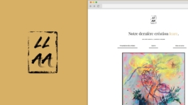 Création site internet Art Peinture LLAA Duo Peintre