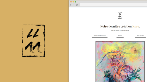 Création site internet Art Peinture LLAA Duo Peintre