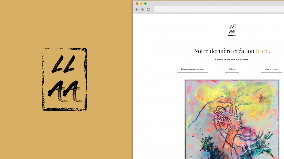 Création site internet Art Peinture LLAA Duo Peintre